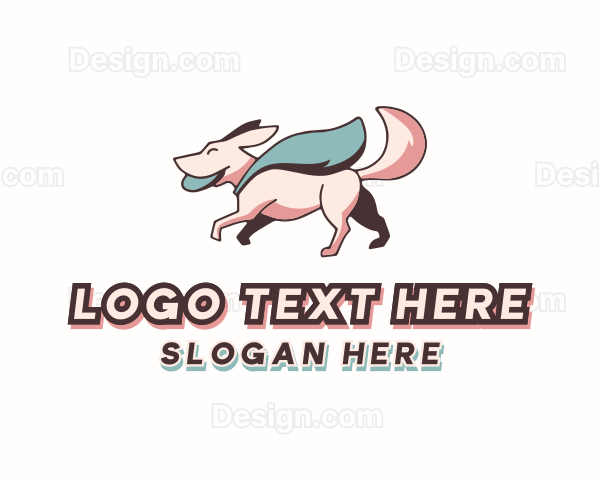 Superhero Pet Dog Logo