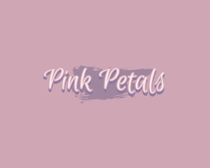 Pink Watercolor Paint  logo design