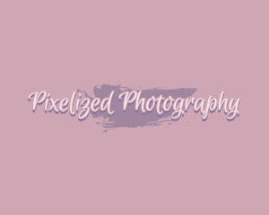 Pink Watercolor Paint  logo design