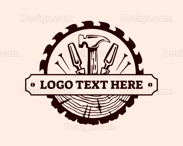 Log Carpentry Tools Logo