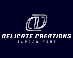 Modern Industrial Letter D logo design