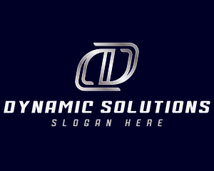 Modern Industrial Letter D logo design