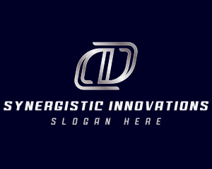 Modern Industrial Letter D logo