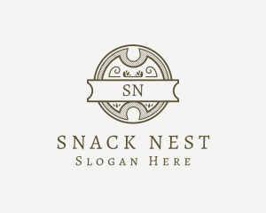 Wooden Hipster Bar Letter logo design