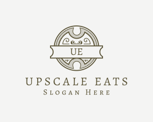 Wooden Hipster Bar Letter logo design