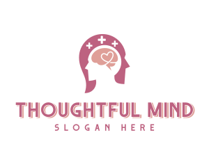 Brain Mental Health Psychology logo design