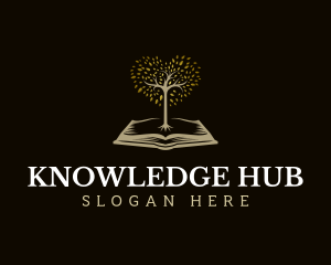 Tree Book Education logo design