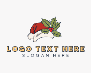 Christmas Santa Claus Hat logo