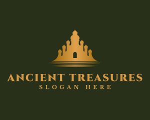 Ancient Mausoleum Structure logo design