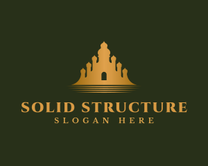 Ancient Mausoleum Structure logo design