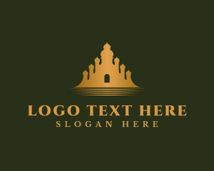 Ancient - Ancient Mausoleum Structure logo design