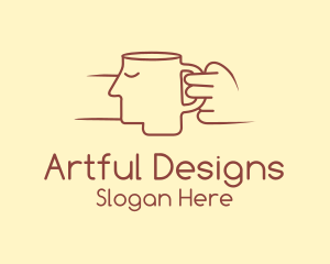 Brown Face Cup logo design