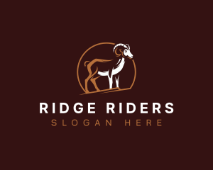 Goat Bighorn Sheep logo design