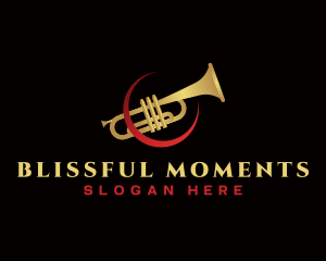 Trumpet Music Instrument logo