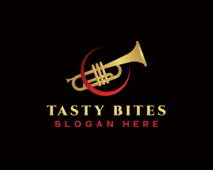 Trumpet Music Instrument logo