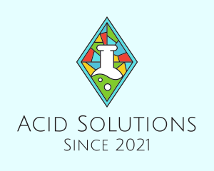 Laboratory Stained Glass logo design