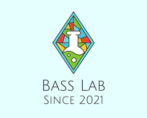 Laboratory Stained Glass logo design