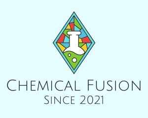 Laboratory Stained Glass logo design