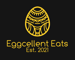 Golden Easter Egg  logo design