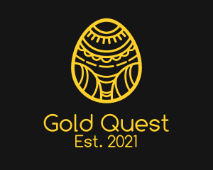 Golden Easter Egg  logo design