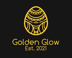 Golden Easter Egg  logo