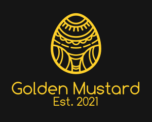 Golden Easter Egg  logo design