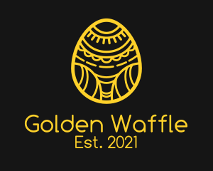 Golden Easter Egg  logo design