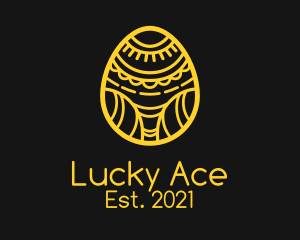 Golden Easter Egg  logo design