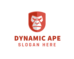 Angry Gorilla Ape logo design