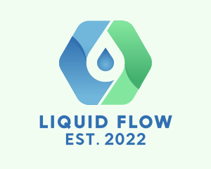 Distilled Water Droplet  logo design