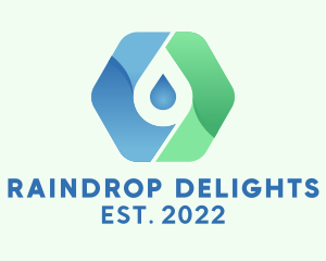 Distilled Water Droplet  logo design