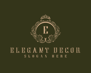 Premium Hotel Wreath logo design