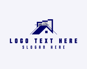 Residential House Structure Architect  Logo