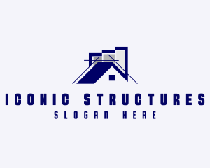 Residential House Structure Architect  logo design