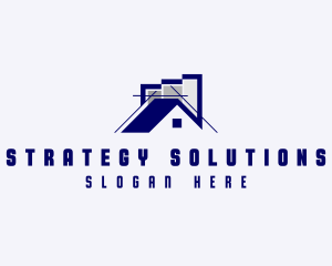 Residential House Structure Architect  logo design