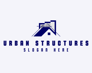 Residential House Structure Architect  logo design