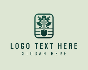 Lawn Shovel Landscaping Logo