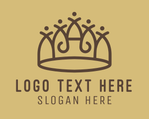 Tiara - Regal Crown Tiara logo design