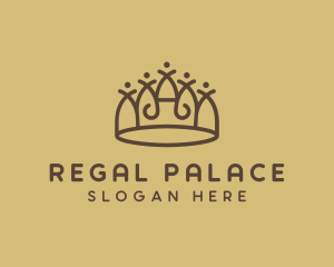 Regal Crown Tiara logo design