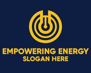 Yellow Power Switch logo design