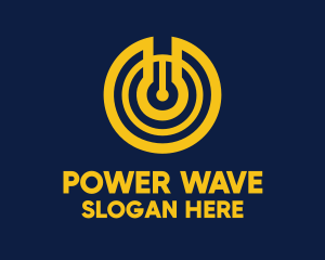 Yellow Power Switch logo design