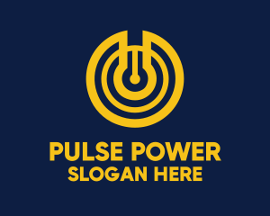 Yellow Power Switch logo design