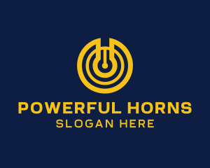 Yellow Power Switch logo design