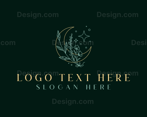 Holistic Floral Moon Logo