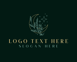 Holistic Floral Moon Logo