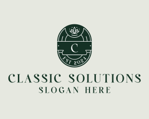 Classic Lotus Yoga logo design