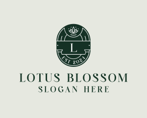 Classic Lotus Yoga logo design