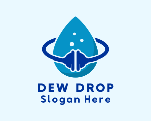 Plunger Water Cleaning Droplet logo