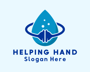 Plunger Water Cleaning Droplet logo