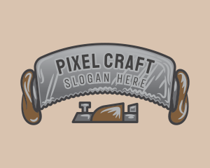 Saw Planer Woodworking Logo